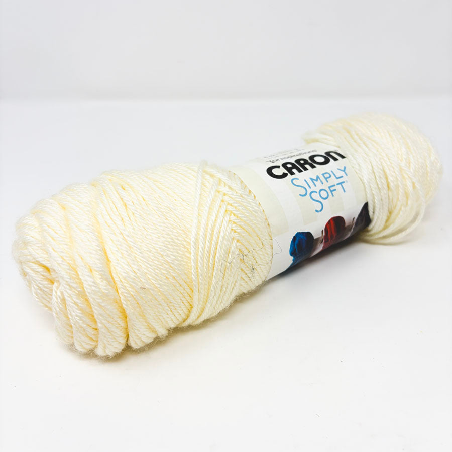 Off White - Caron Simply Soft Yarn (Partial)