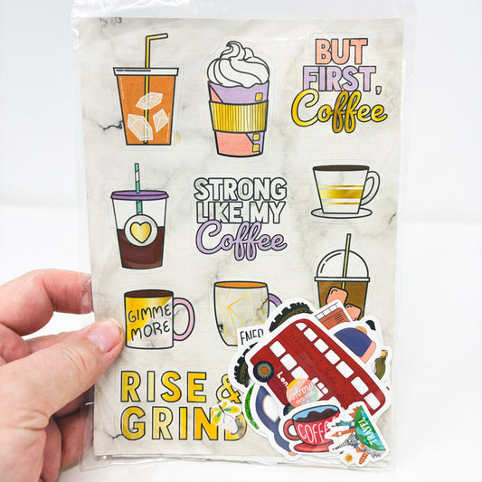 Sticker Bundle Coffee Shop & Travel