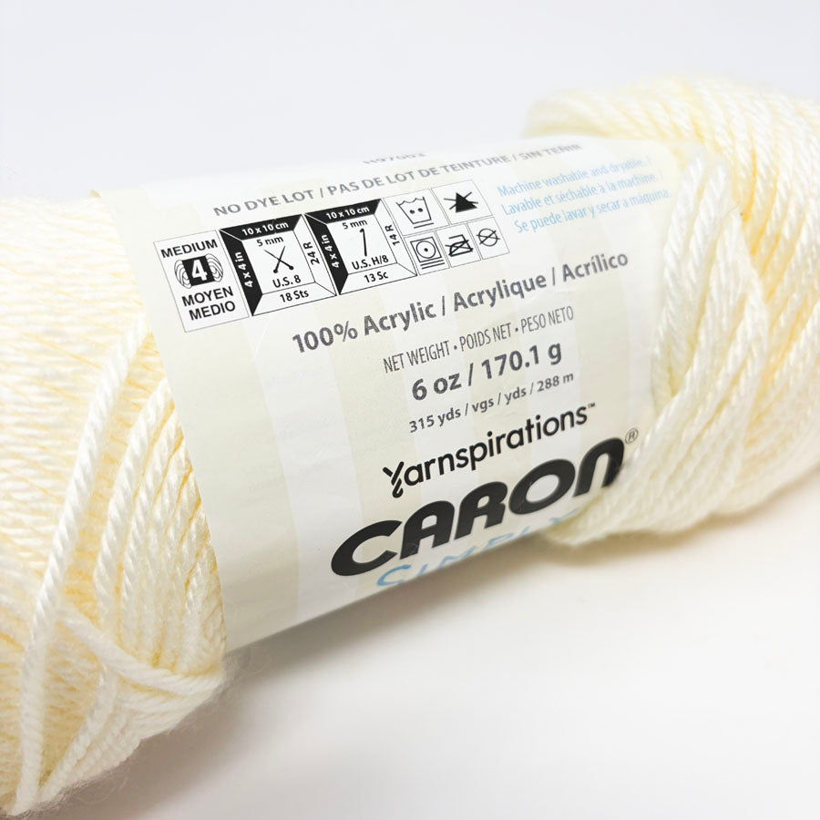 Off White - Caron Simply Soft Yarn (Partial)