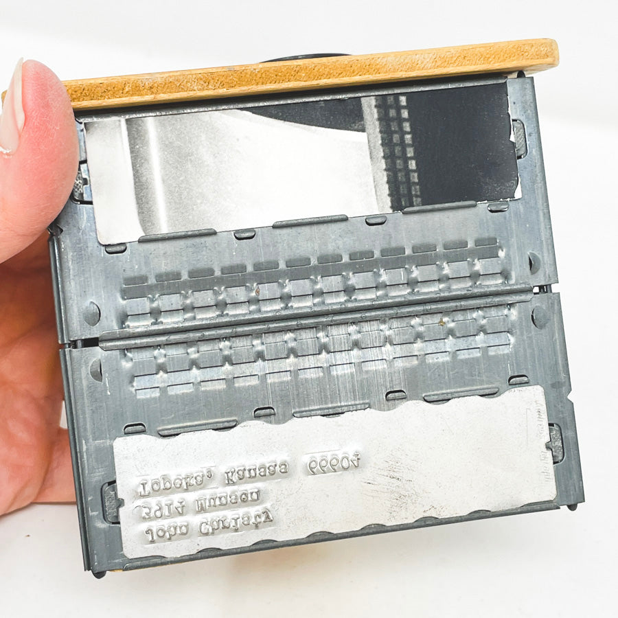 Found Object Metal Box with Lid