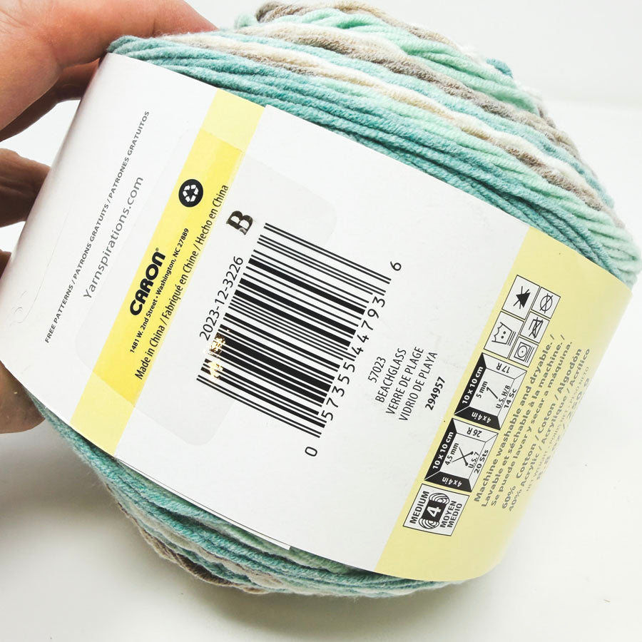 Beachglass - Caron Cotton Cakes Acrylic Yarn