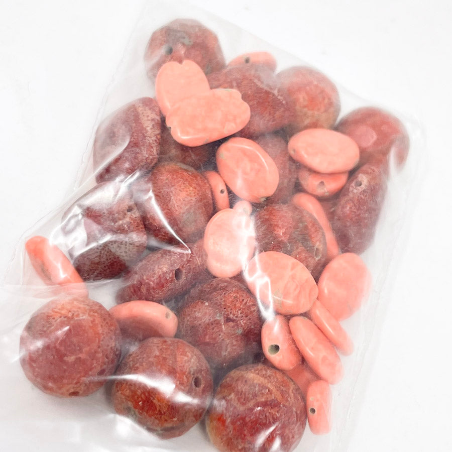 Red/Peach Bead Pack