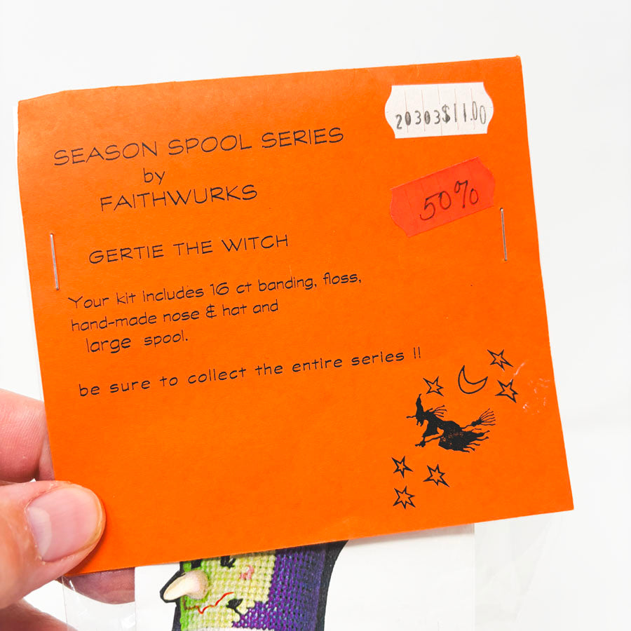 Gertie The Witch – Season Spool Series – Cross Stitch Kit