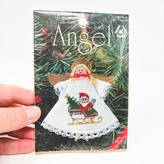 Vintage Designs for the Needle Cross Stitch Clothespin Angel – 1450 Sleigh