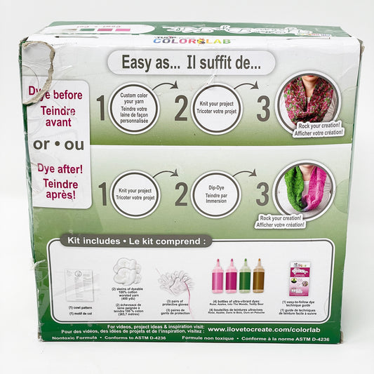 Tulip Color Lab Cotton Yarn Dye Kit - Cowl