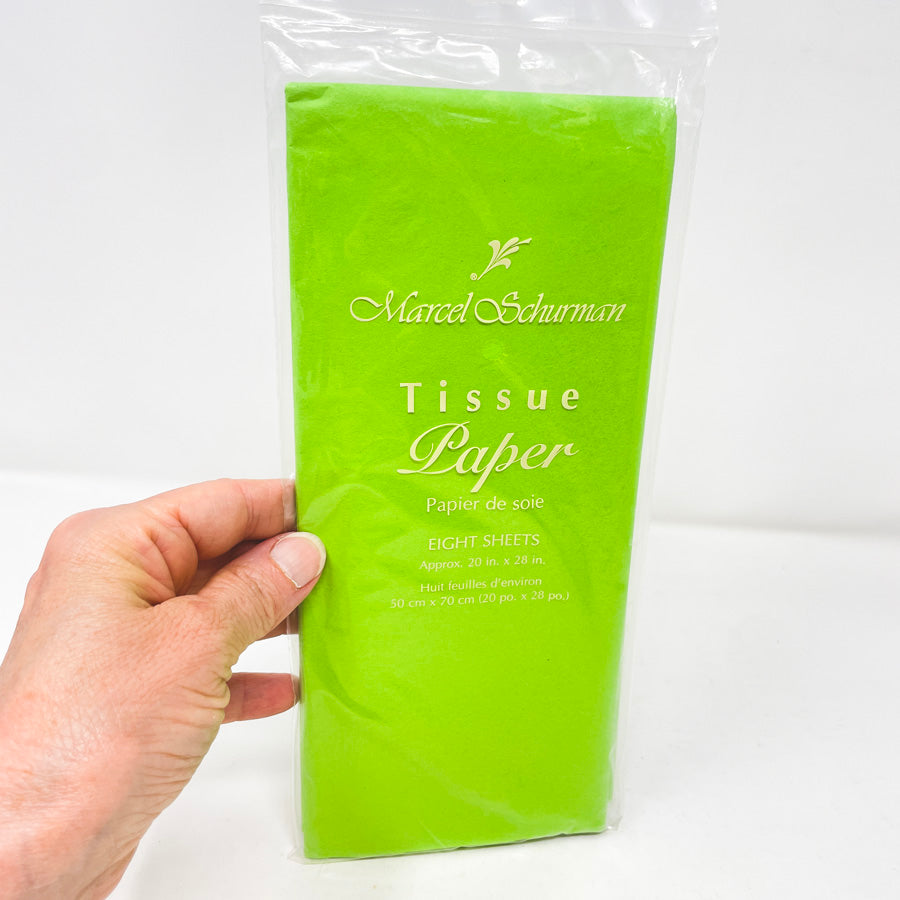 Bright Green Marcel Schurman Tissue Paper Pack
