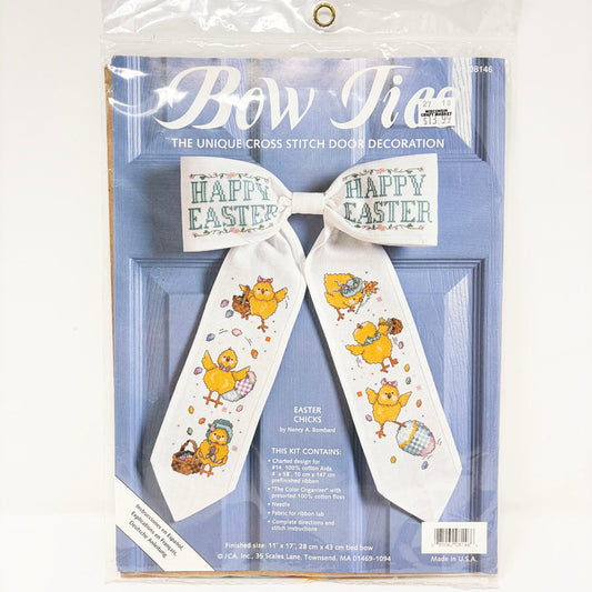 JCA "Bow Ties" Cross Stitch Kit - Easter Chicks
