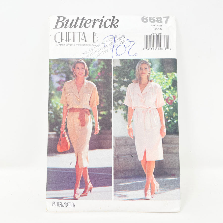 Butterick 6687 Sewing Pattern - Dress (6-10)