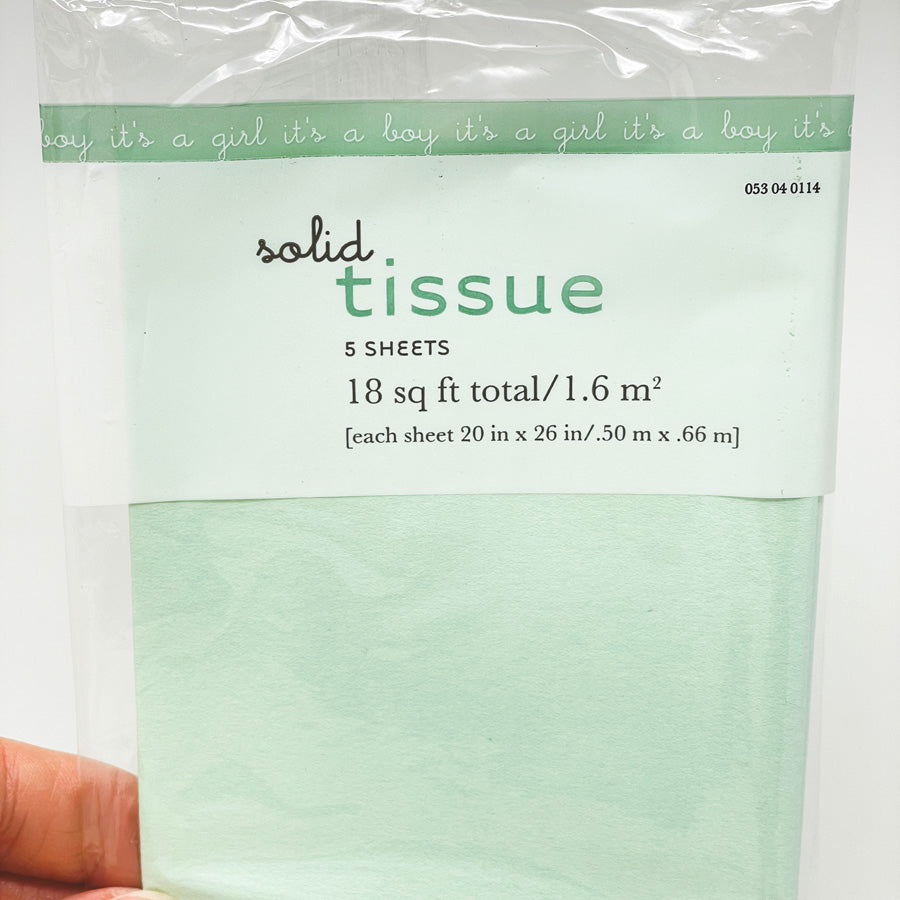 Seafoam Green Tissue Paper Pack