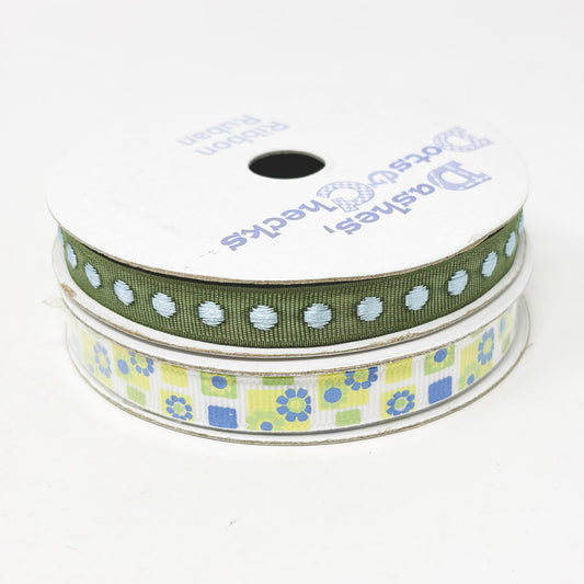 Spring Green Ribbons by Dashes, Dots & Checks (1)