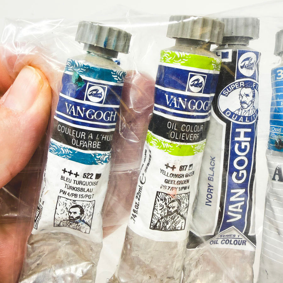 Bundle of Five Oil Paint Tubes