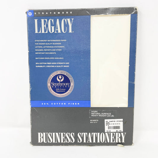 Strathmore Legacy Heavy Weight Business Stationery - Ivory
