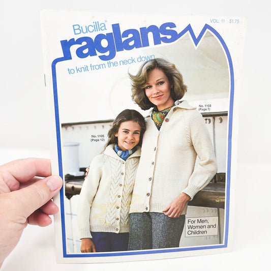 Bucilla Raglans to Knit From the Neck Down Booklet - 1977