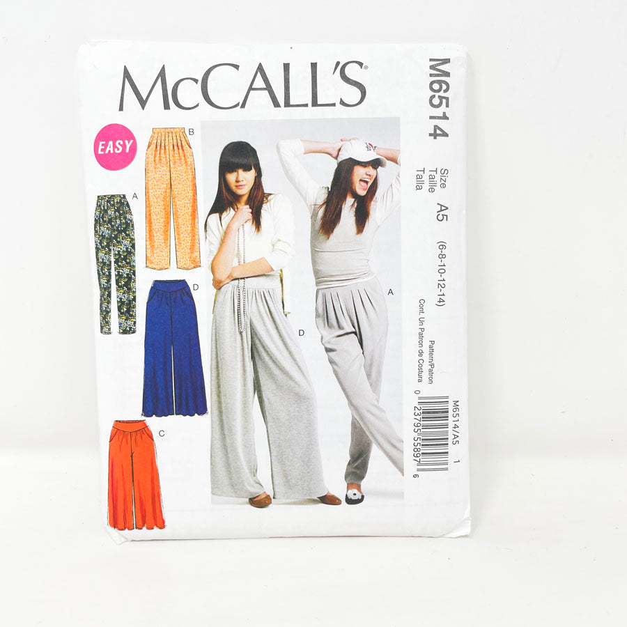 McCall's M6514 Sewing Pattern - Pants (6-14)