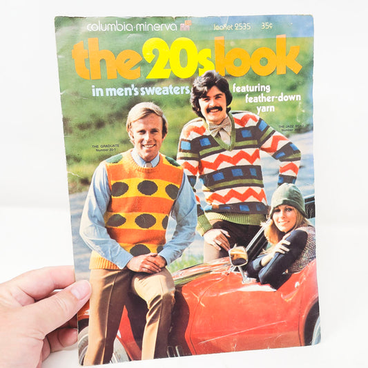 Columbia Minerva The 20's Look in Men's Sweaters Leaflet - 1971