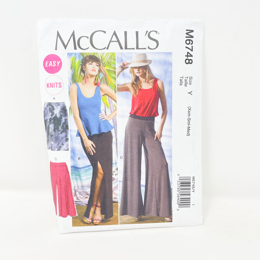 McCall's M6748 Sewing Pattern - Bottoms (XS-M) - 2013