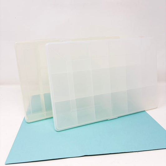 Plastic Hinged Divided Storage Box