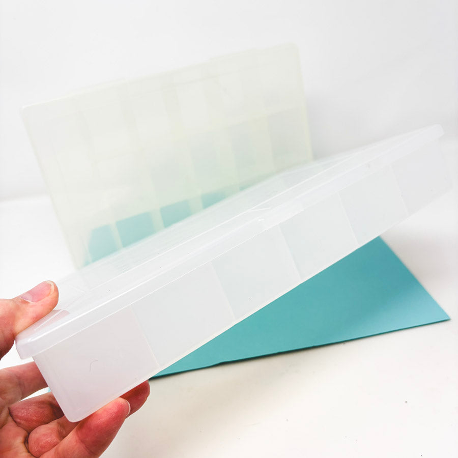 Plastic Hinged Divided Storage Box