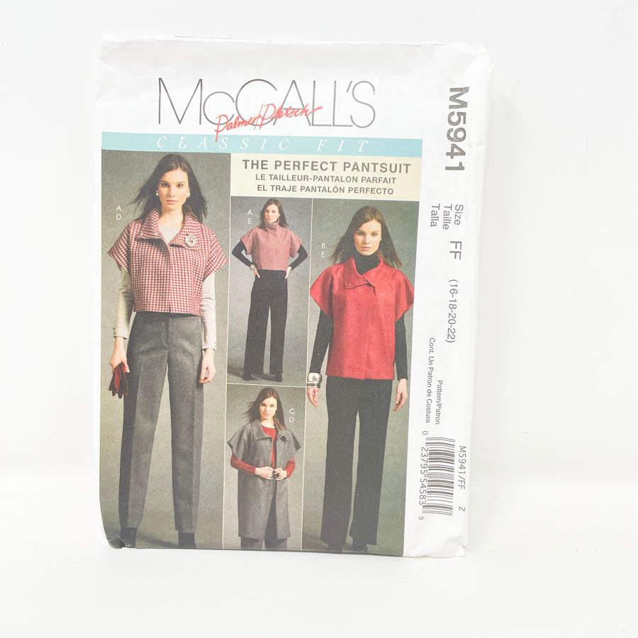 McCall's M5941 Sewing Pattern - Pantsuit (16-22)