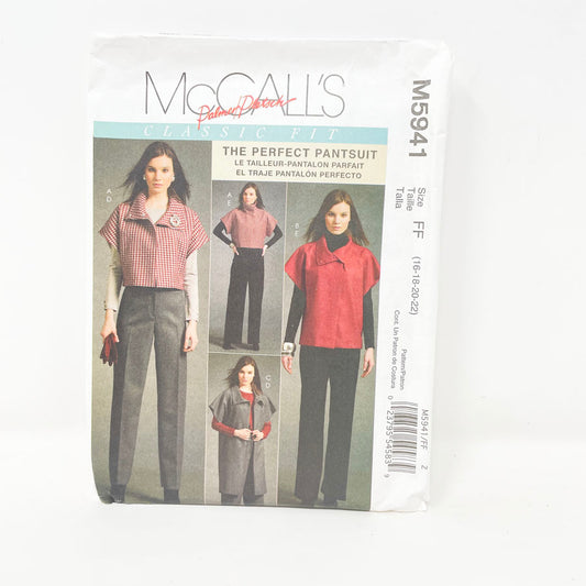 McCall's M5941 Sewing Pattern - Pantsuit (16-22)