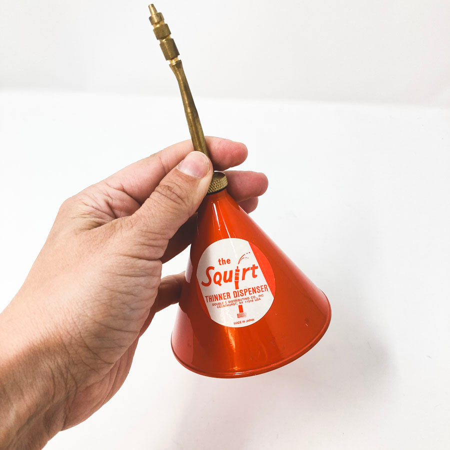 "The Squirt" Rubber Cement Thinner Funnel Dispenser Can