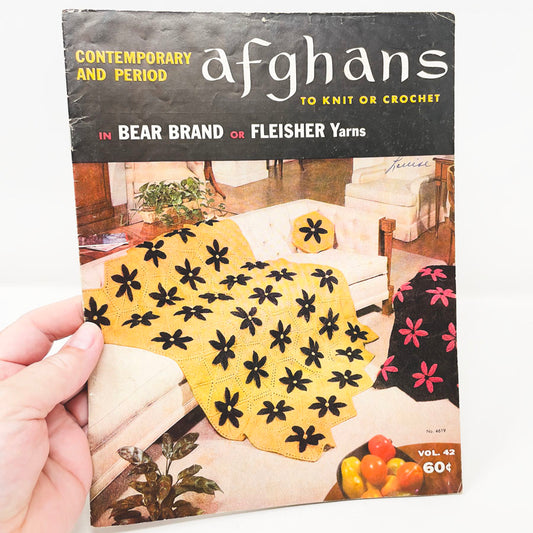 Contemporary and Period Afghans Pattern Booklet - 1958