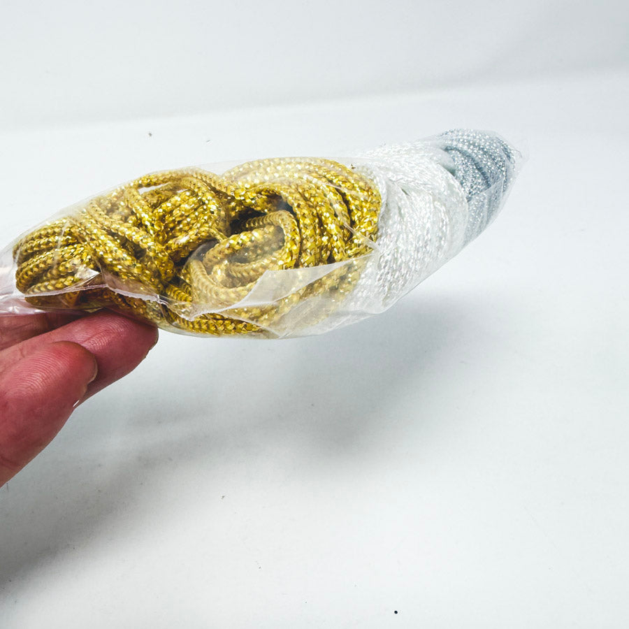 Gold White Silver Cording Bundle