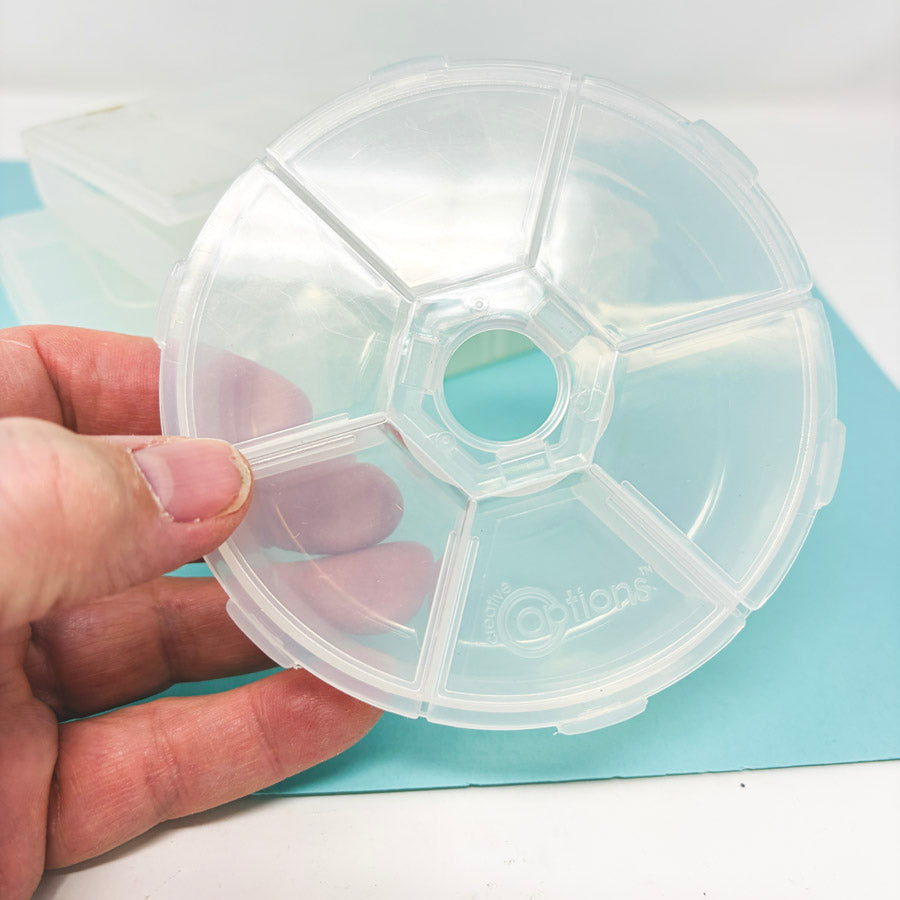 Clear Plastic Hinged Divided Organizers