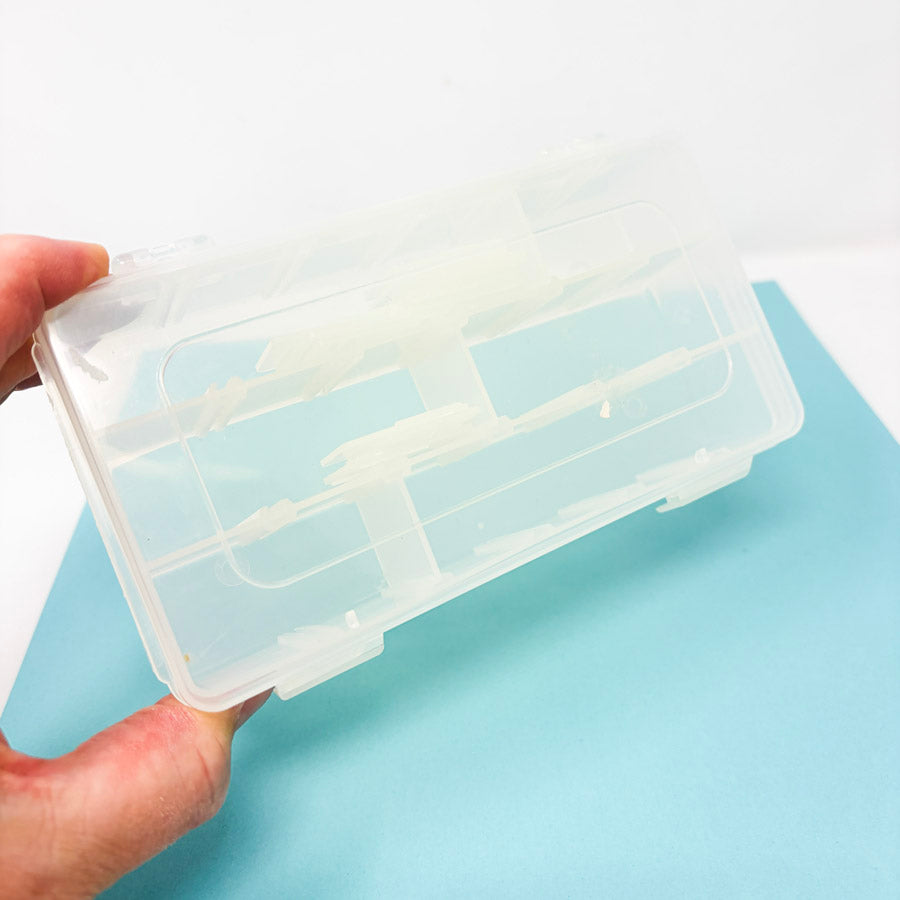 Clear Plastic Hinged Divided Organizers
