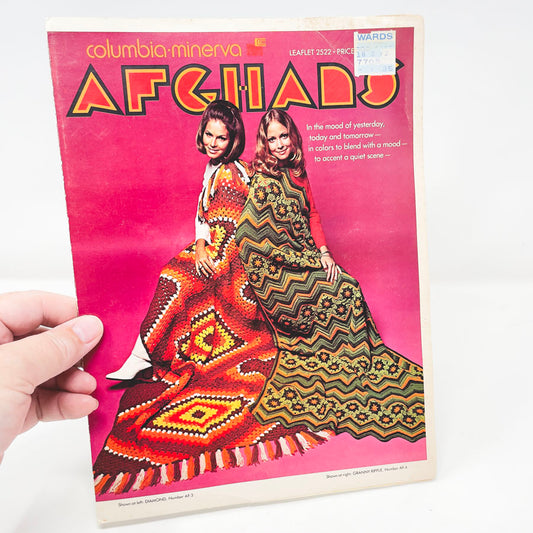 Columbia Minerva Afghans Pattern Leaflet 2522 - 1970