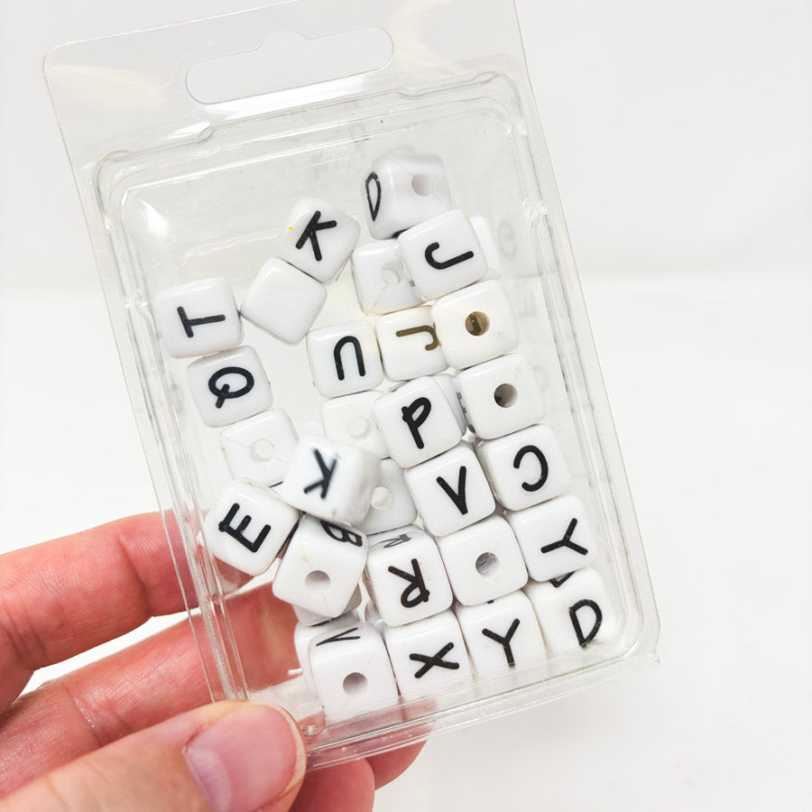 Alphabet Block Large Beads