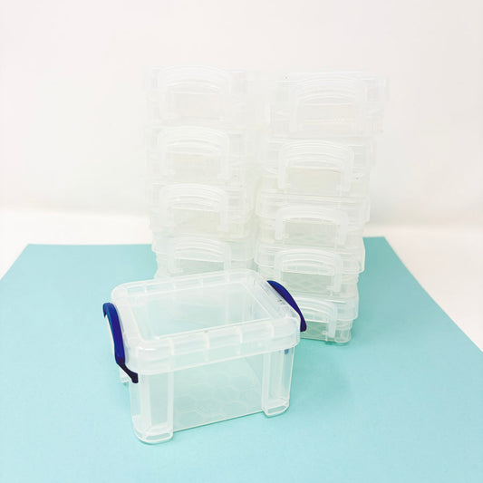 Clear 3x2.5" Plastic Storage Box Bundle