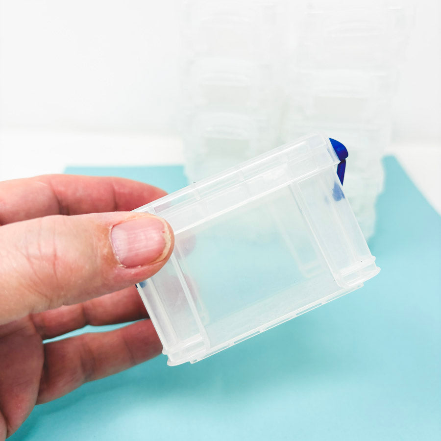 Clear 3x2.5" Plastic Storage Box Bundle