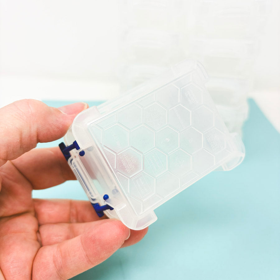 Clear 3x2.5" Plastic Storage Box Bundle