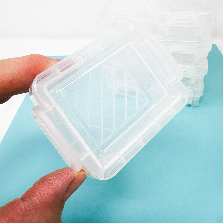 Clear 3x2.5" Plastic Storage Box Bundle