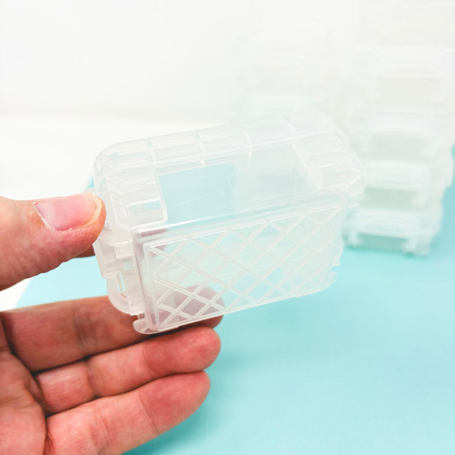 Clear 3x2.5" Plastic Storage Box Bundle