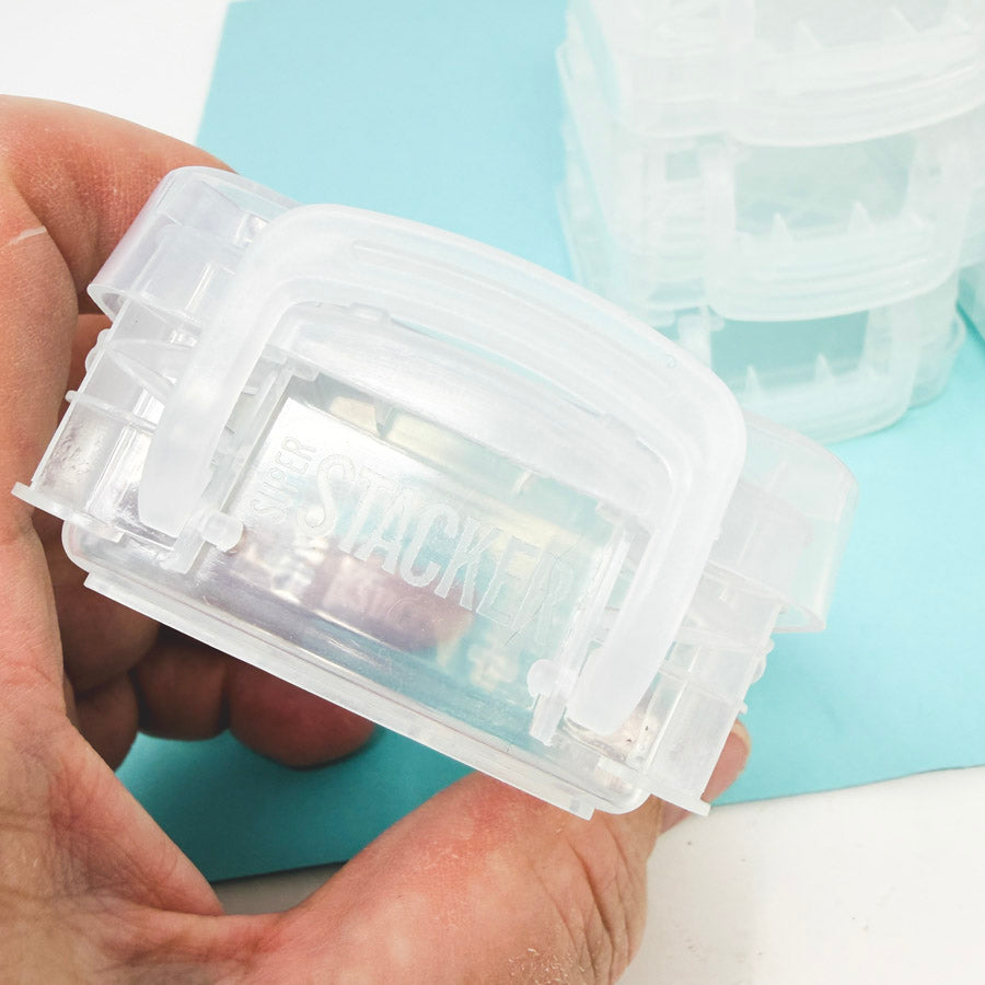 Clear 3x2.5" Plastic Storage Box Bundle