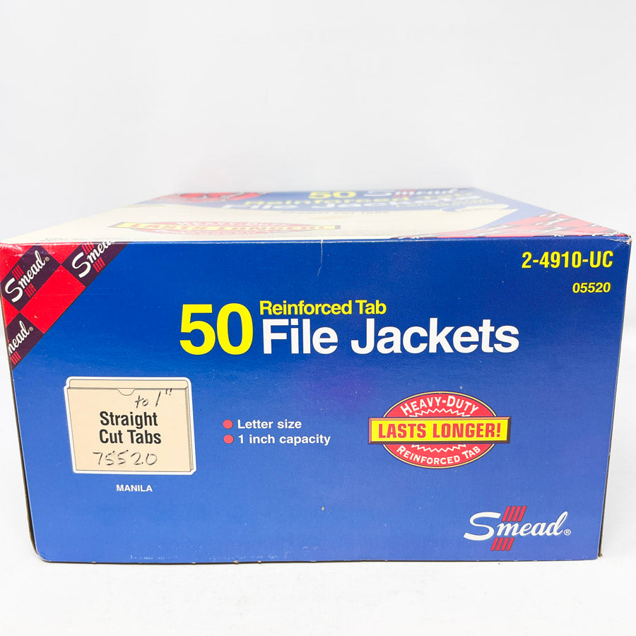Smead Reinforced Tab File Jackets - 50 ct