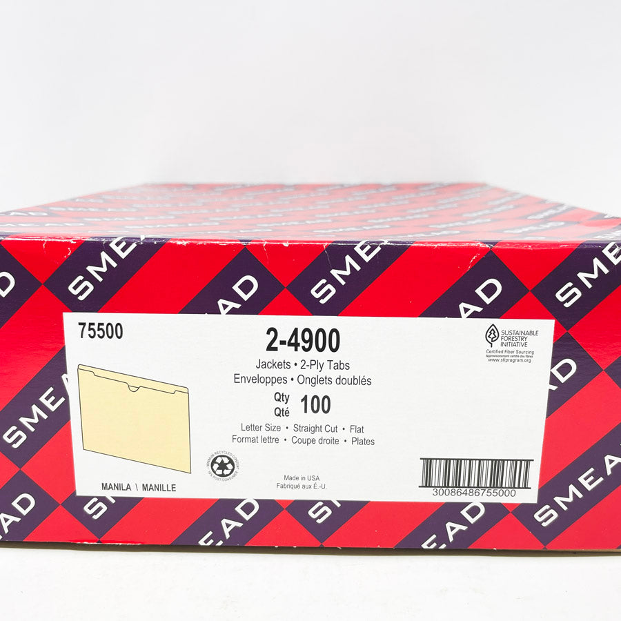 Smead 2-Ply Tab File Jackets - 98 ct