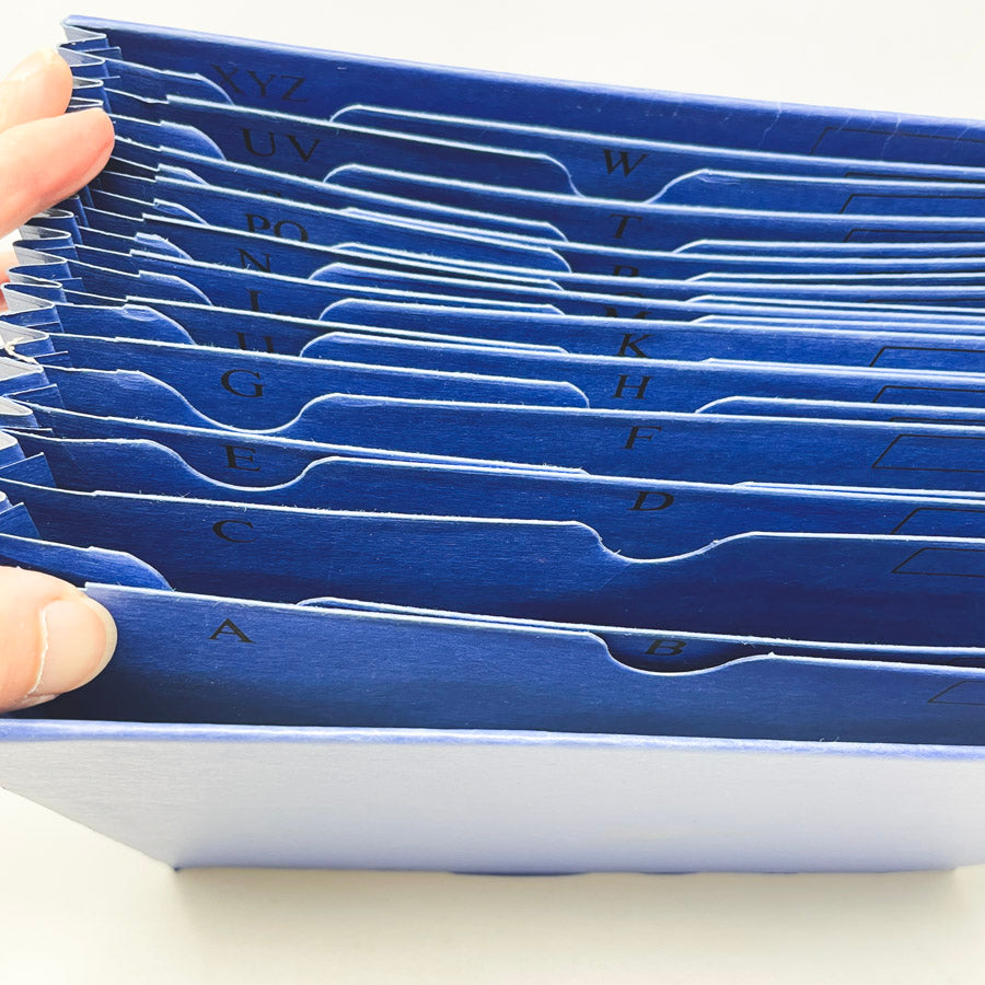 20 Tab Paper Expanding File Folder