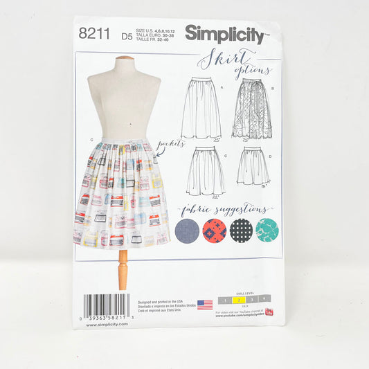 Simplicity 8211 Sewing Pattern - Skirt (4-12)