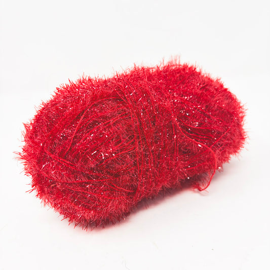 Red Scrubby Yarn - Unmarked Skein
