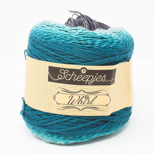 Scheepjes Whirl Gradient Cotton Blend Yarn Cake – Green Tea TIpple