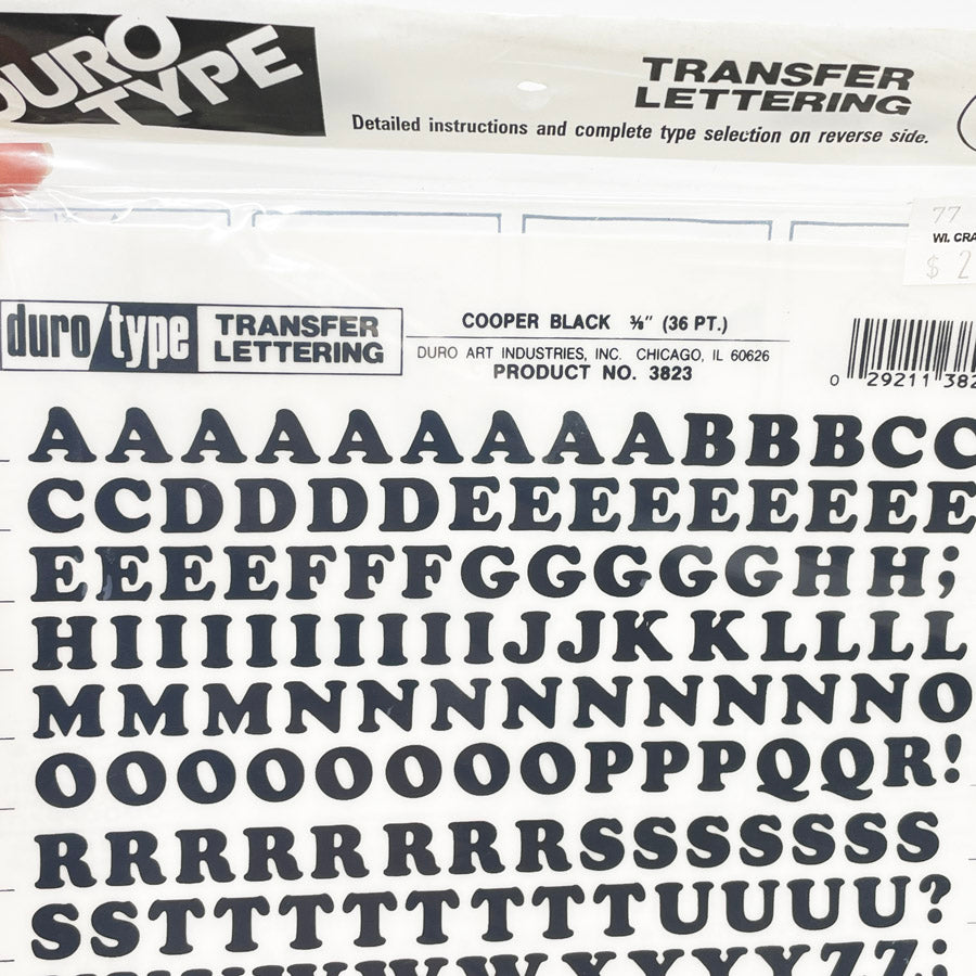 36 pt Cooper Black – Duro Type Transfer Lettering (1)