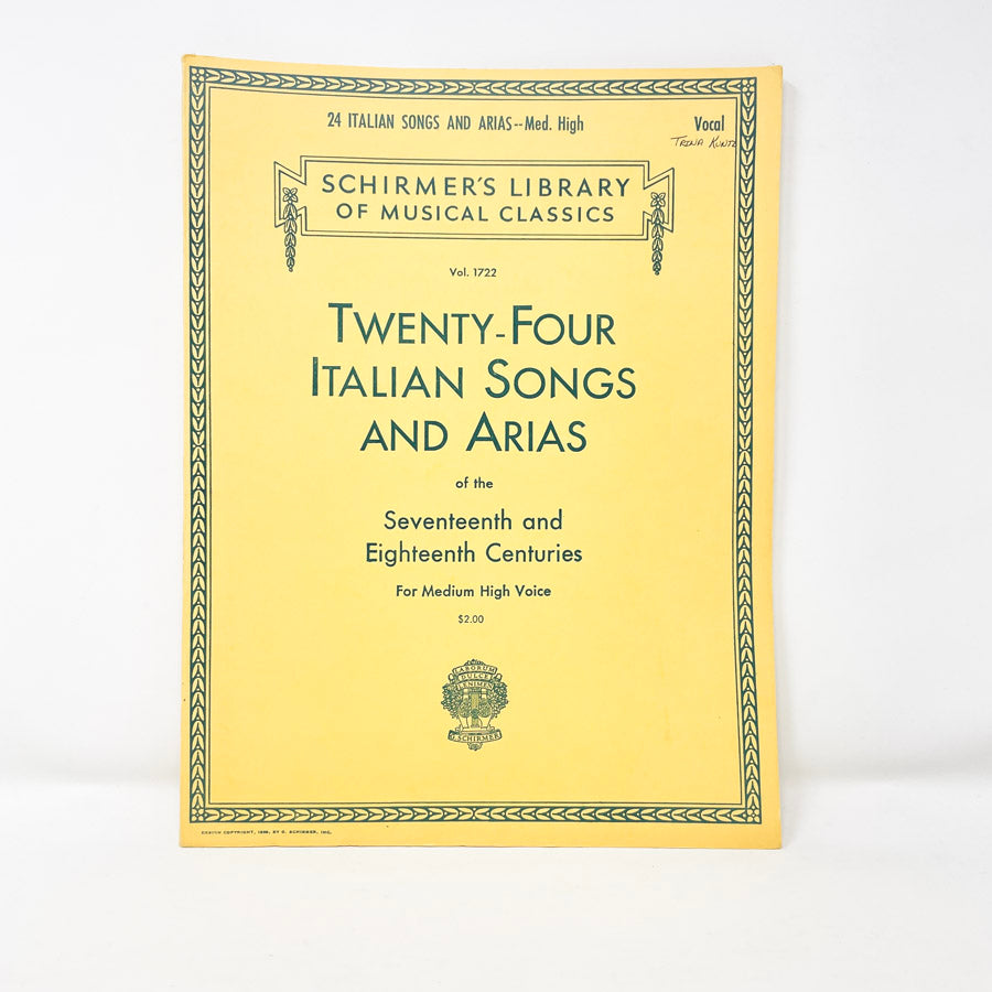 Vintage Italian Songs and Arias Sheet Music