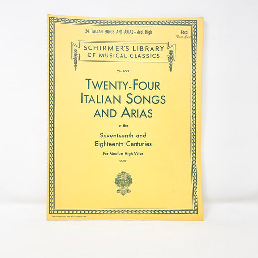 Vintage Italian Songs and Arias Sheet Music