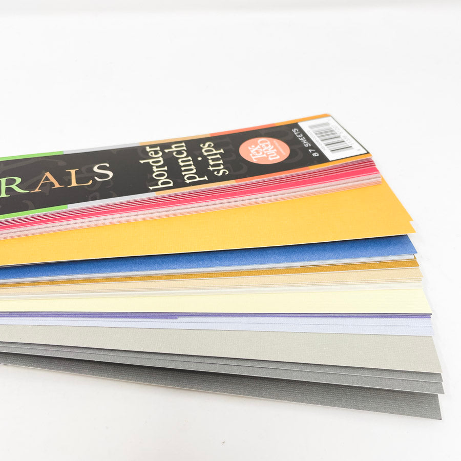 DCWV Border Punch Strip Paper Packs - Neutrals