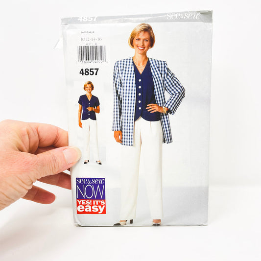 1997 See & Sew Sewing Pattern 4857 Size 12 - 16