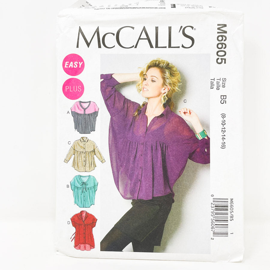 2012 McCall's Sewing Pattern M6605 Size 8 - 16