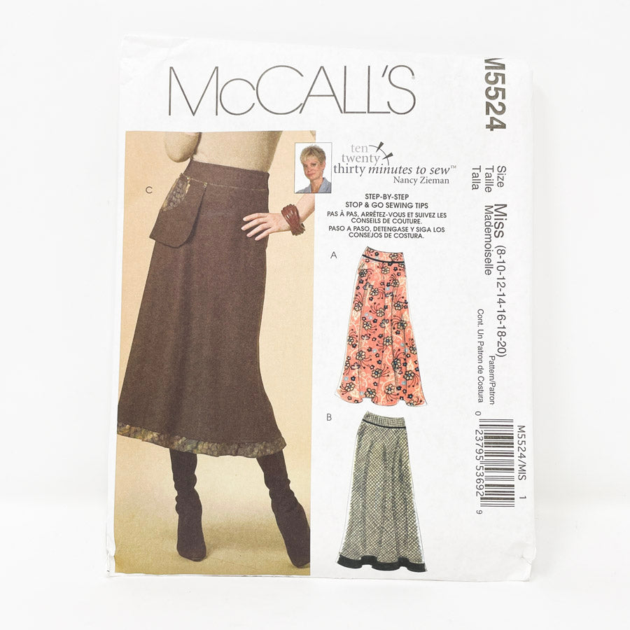 2007 McCall's Sewing Pattern M5524 Size 8 - 20